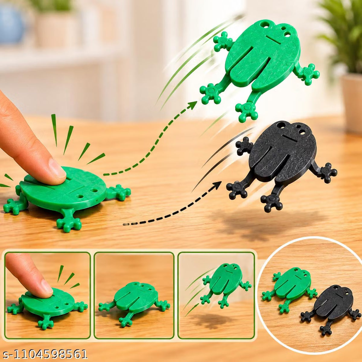 Flying Jumping Frog Toy | Press & Release Jumping Frog | Fun Party & Kids Toy